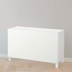Besta Cabinets: IKEA BESTA Cabinet with 2 doors, white,120x42x74 cm