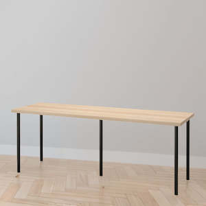 IKEA LAGKAPTEN / ADILS Desk, 200x60 cm, oak/black