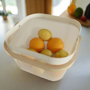 IKEA RISATORP basket, white, 25x26x18 cm