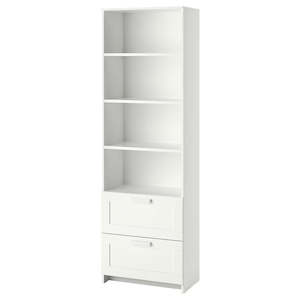 IKEA BRIMNES Bookcase, white, 60x190 cm
