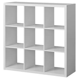 IKEA KALLAX Shelving unit 3x3, white, 112x112 cm