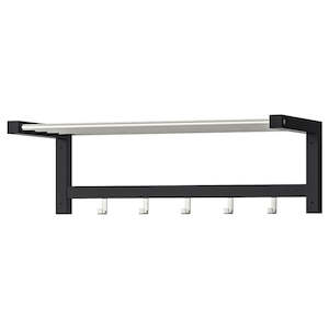 Storage Organisers: IKEA TJUSIG Hat rack, black, 79 cm