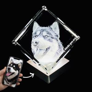 Medium 3D Photo Crystal Diamond - 70mm x 70mm x 70mm
