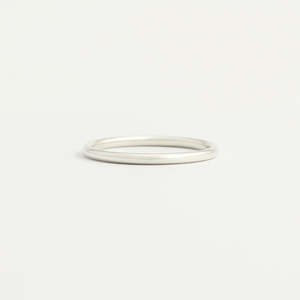 Rose Gold Wedding Band - 8mm Wide - Rounded - Matte