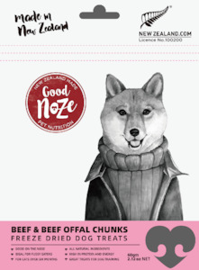 dog food: Beef & Offal Dog Treats 60g