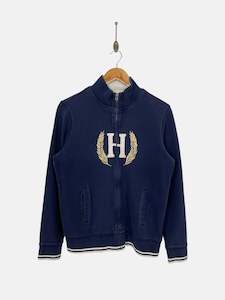 Womens: 90's Tommy Hilfiger Embroidered Zip Up Vintage Sweatshirt Size S