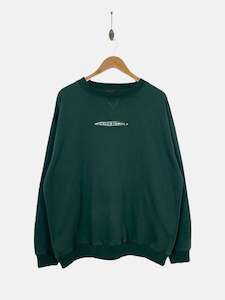 90's Earth Tones Embroidered Vintage Sweatshirt Size L