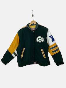 Womens: 90's Green Bay Packers NFL Vintage Bomber Jacket Size M-L
