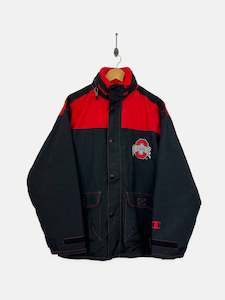 90's Champion Ohio State Embroidered Vintage Puffer Jacket Size S-M