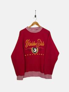 University: 90's Florida State Seminoles USA Made Embroidered Vintage Sweatshirt Size 12