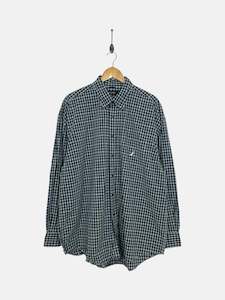 Nautica: 90's Nautica Embroidered Vintage Long Sleeve Shirt Size 3XL