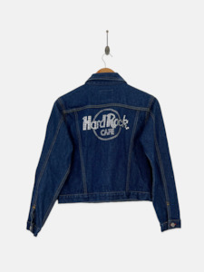 Hard Rock Cafe: 90's Hard Rock Cafe Chicago Vintage Denim Jacket Size 6