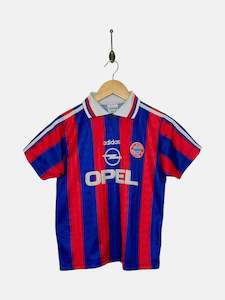 Kids: Youth 1995 Adidas Bayern Munich Home Kit Vintage Football Jersey