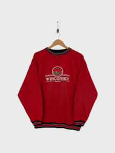 Discounted: 2000 Wisconsin Badgers Embroidered Vintage Sweatshirt Size 12