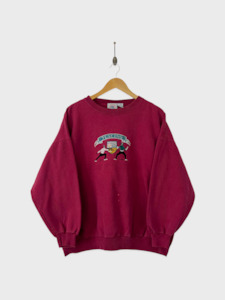 90s Fencing Champion Embroidered Vintage Sweatshirt Size M-L