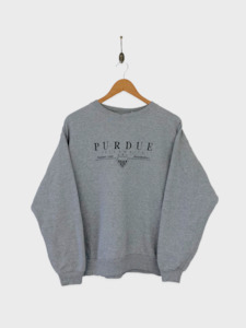 Discounted: 90's Purdue Boilermakers Embroidered Vintage Sweatshirt Size 12