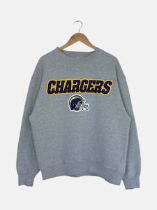 90's Chargers Embroidered Vintage Sweatshirt Size L-XL