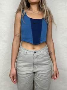 Reworks: 90's Reworked Nike Embroidered Vintage Corset Size 8