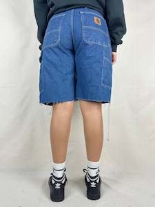 Jorts: 90's Carhartt Vintage Carpenter Jean Shorts Size 30"