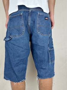 Jorts: 90's Dickies Vintage Carpenter Jean Shorts Size 38"