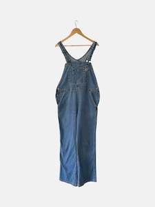 Womens: 90's Carhartt Denim Vintage Overalls Women's Size 12-14