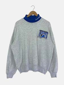 All Sweatshirts: 90's Detroit Lions Embroidered Vintage Mock-neck Sweatshirt Size XL