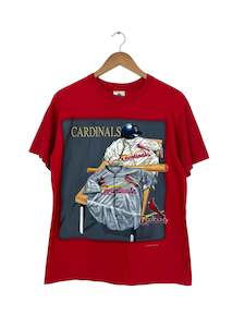 All T Shirts: 90's Cardinals Embroidered Vintage T-Shirt Size S