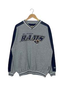 Mens Sweatshirts: 90's St Louis Rams Embroidered Vintage Lee Sport Sweatshirt Size L