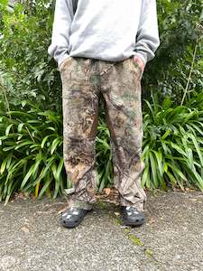 90's Realtree Camo Embroidered Vintage Lined Pants Size 36