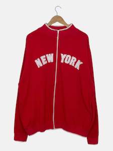 All Sweatshirts: 90's New York Embroidered Vintage Zip-up Sweatshirt Size XL