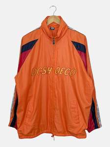 90's DC Shoes Embroidered Vintage Hooded Jacket Size L-XL