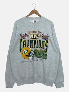 90's Green Bay Packers NFC Champions Vintage Sweatshirt Size XL-2XL