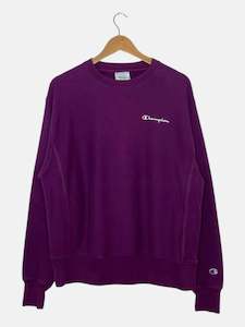 90's Champion Embroidered Vintage Sweatshirt Size M