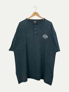 All T Shirts: 90's Harley Davidson Maverick Vintage Button-up T-Shirt Size 2XL