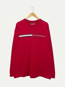 90's Tommy Hilfiger Vintage Long-sleeve T-Shirt Size XL