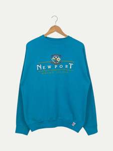 Mens Sweatshirts: 90's Newport Rhode Island Vintage Sweatshirt Size L