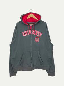 90's Ohio State Embroidered Vintage Zip-up Sweatshirt Size 2XL