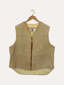 90's Carhartt Vintage Sherpa Lined Vest Size L