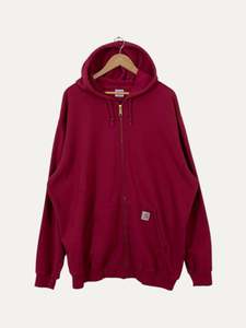 90's Carhartt Vintage Soft Shell Zip-up Hooded Sweatshirt Size 3XL
