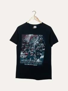 All T Shirts: 90's Philadelphia Eagles Vintage T-Shirt Size S-M