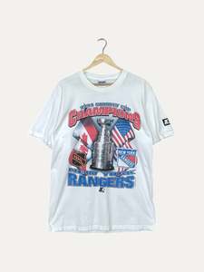 All T Shirts: 90's New York Rangers 1994 Stanley Cup Champions Starter Vintage T-Shirt Size L
