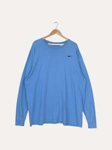 Harley Davidson: 90's Nike Embroidered Vintage Long-sleeve T-Shirt Size 3XL