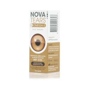 Eye Care: NovaTears®+ Omega-3 Eye Drops, 3mL