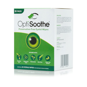 Frontpage: Opti-Soothe® Preservative-free Eyelid Wipes