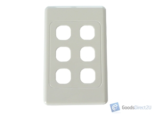 Products: Blank Plate – 6 Gang