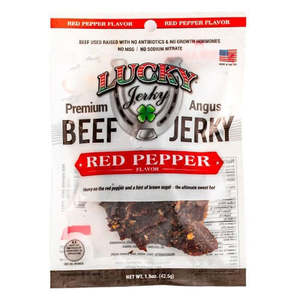 Nebraska Star Beef Premium Beef Jerky Red Pepper | High-Protein Snack (42g)