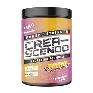 Twp Pre Workout: TWP CREA-SCENDO – Mango Passionfruit | Advanced Creatine Formula for Strength & Performance | 450g