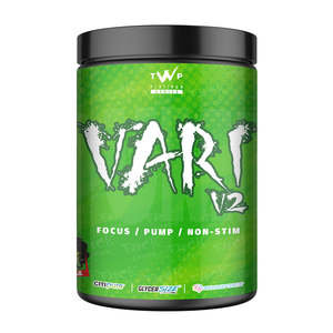 TWP VARI V2 – Sour Apple | Focus, Pump & Non-Stim Pre-Workout | 580g – Platinum Series