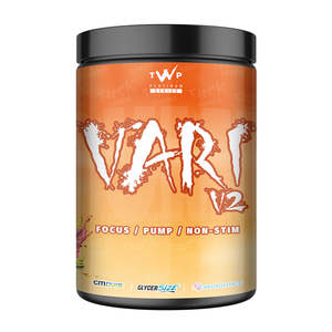 TWP VARI V2 – Strawberry Pineapple | Focus, Pump & Non-Stim Pre-Workout | 580g&hellip;