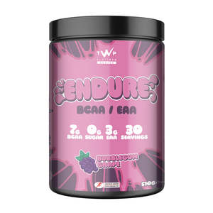 Twp Intra Workout: TWP ENDURE – BCAA + EAA Bubblegum Grape | Amino Acid Performance & Recovery | 510g – Platinum Series